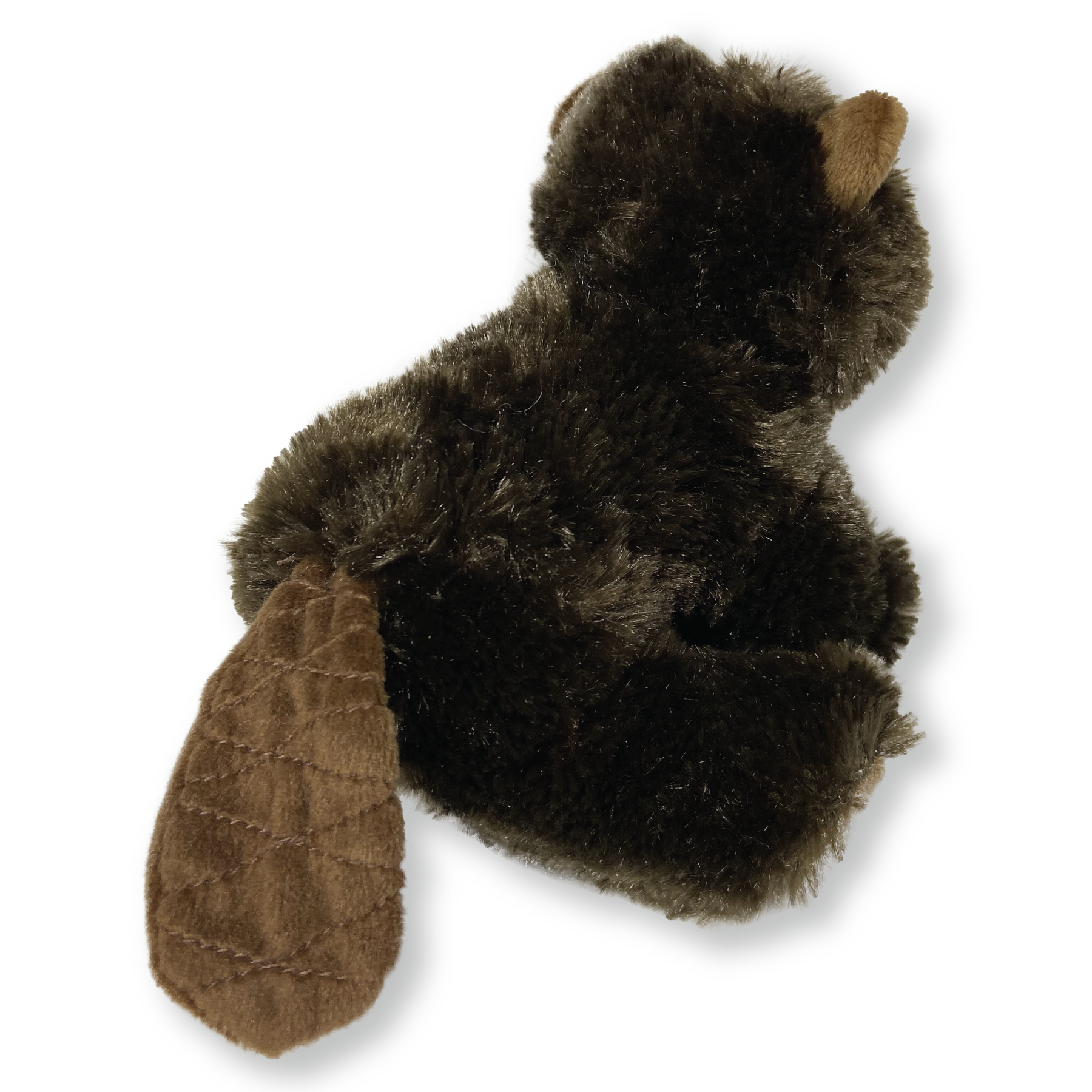 7" Maplefoot beaver stuffed animal back side view