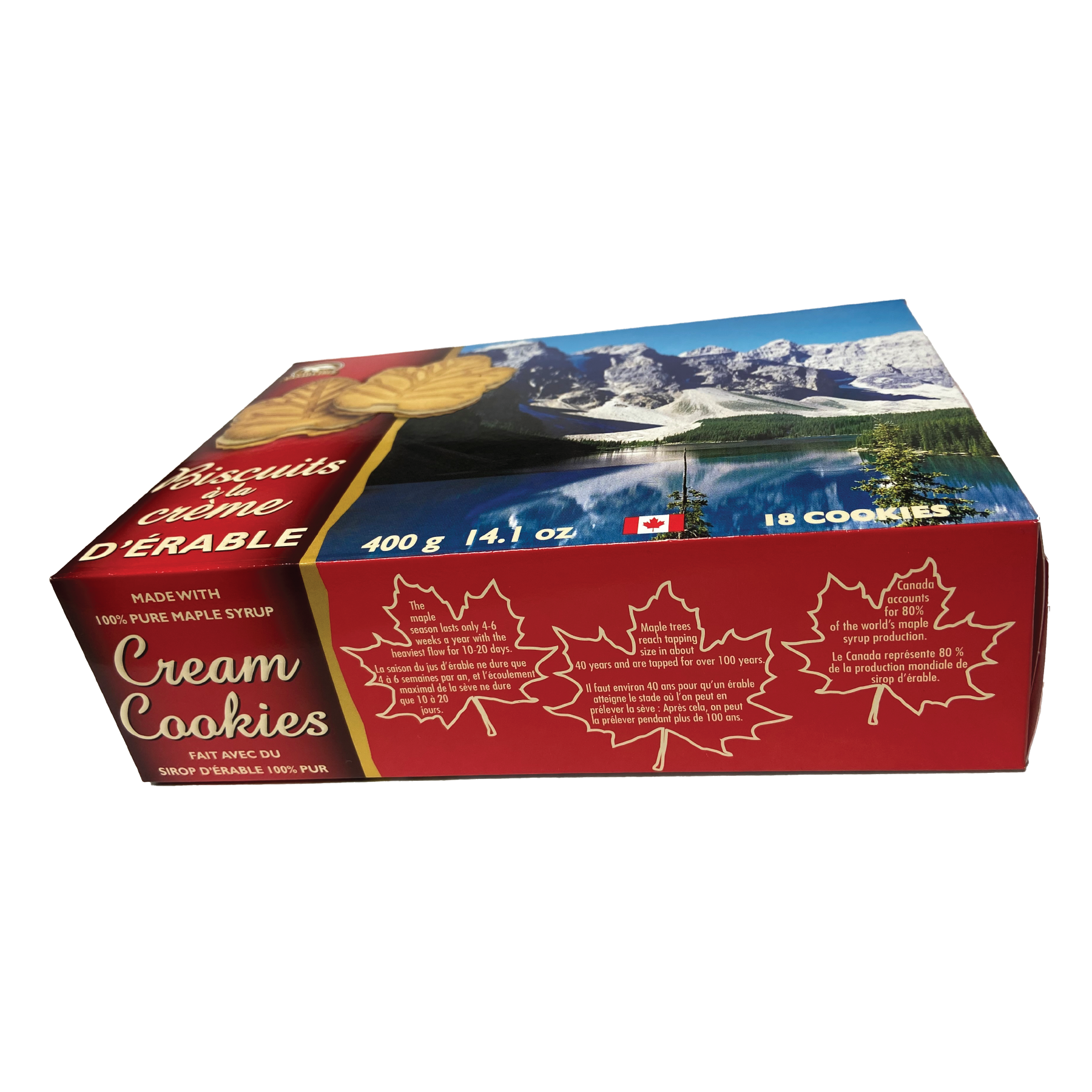 Canada True Maple Cream Cookies side view