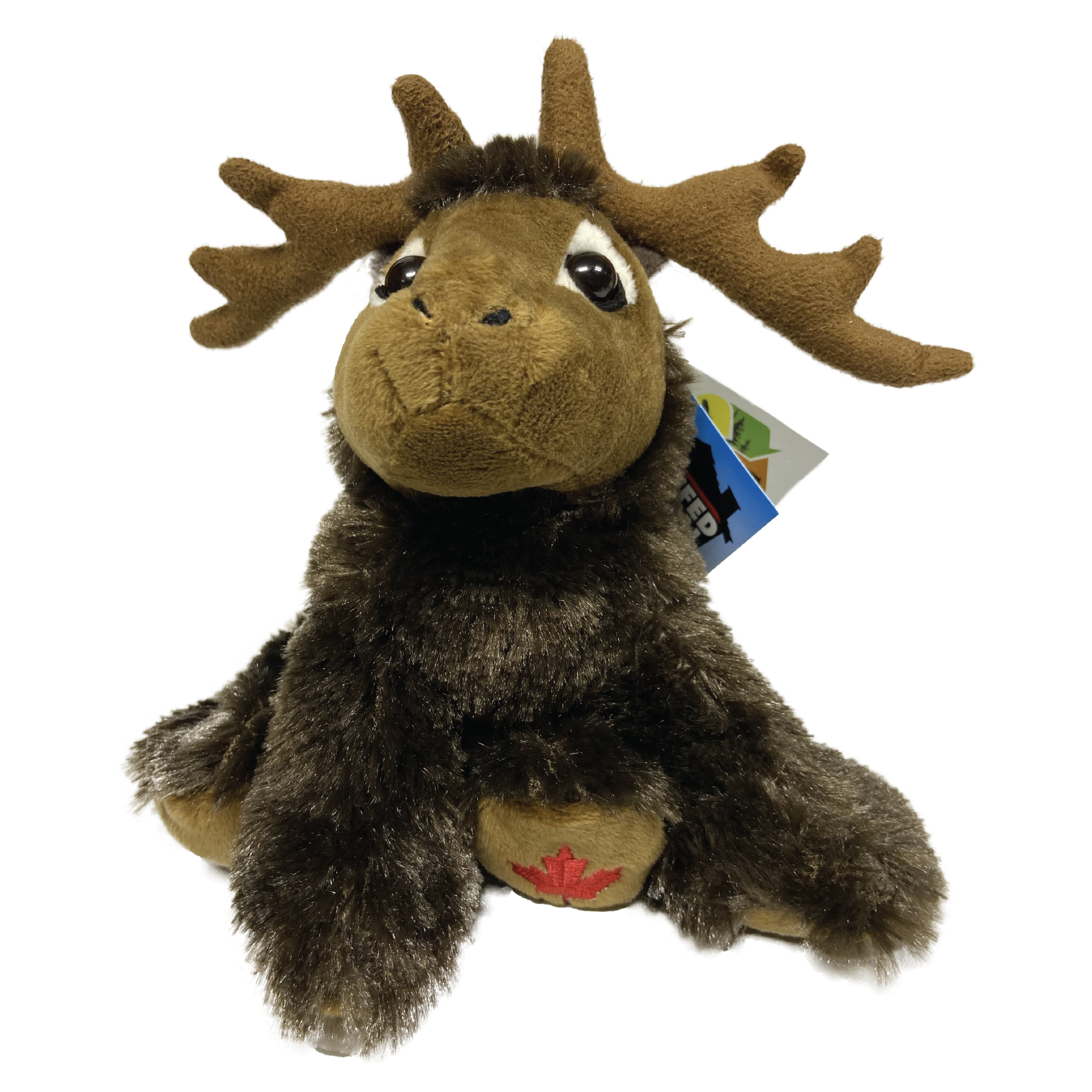 7" Maplefoot elk stuffed animal front view