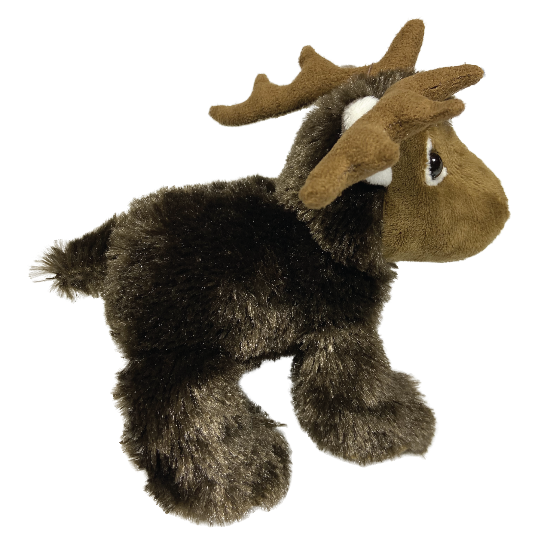 7" Maplefoot elk stuffed animal side view