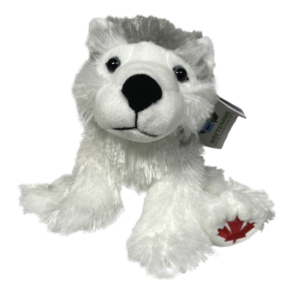 7" Maplefoot Husky stuffed animal front view